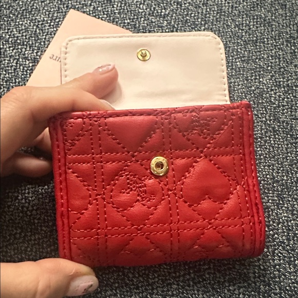 Juicy couture red v-chain my heart small double sided trifold wallet - Picture 6 of 6